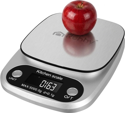 Báscula de cocina digital Ruhhy 5 kg (0,1 g) de acero inoxidable