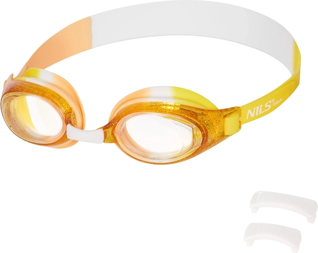 Gafas de natación Nils Aqua junior amarillas