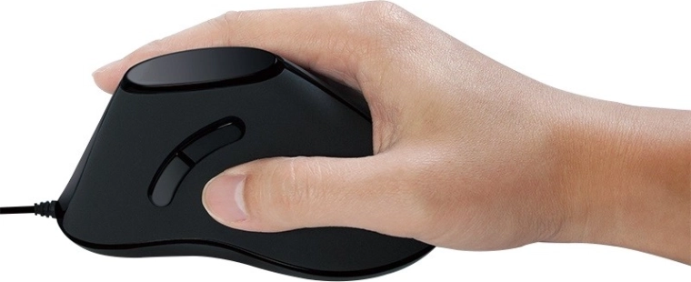 Ergonomía vertical para un agarre más cómodo