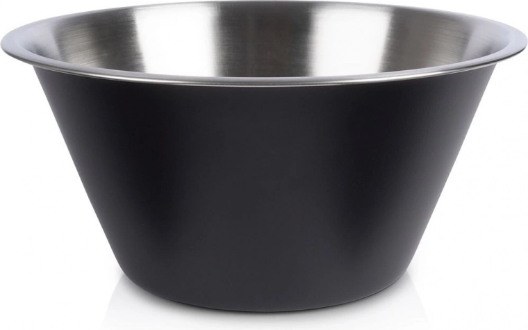 Bol de cocina de acero inoxidable negro 22 cm, 2 l