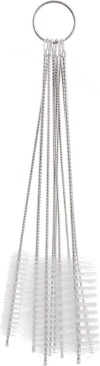 Cepillo de mano universal de acero inoxidable y nylon, mix 10 uds.
