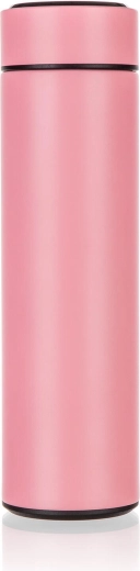 Termo inteligente de acero inoxidable con termómetro 0,47 l – rosa