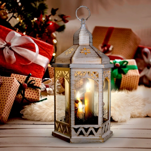 Luz blanco cálido para el confort navideño