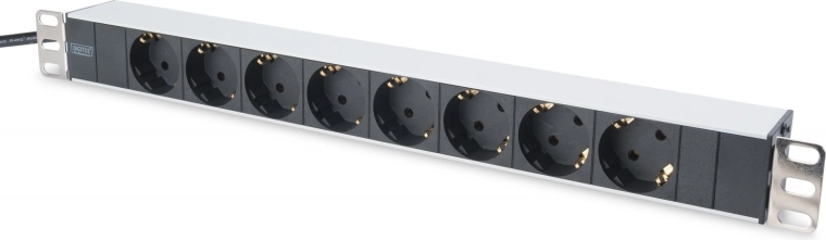 Regleta de alimentación DIGITUS para rack de 19" con 8 tomas