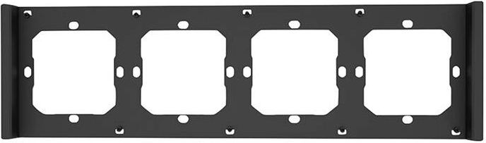 Marco elegante para interruptor cuádruple Sonoff M5 80 (gris/negro)