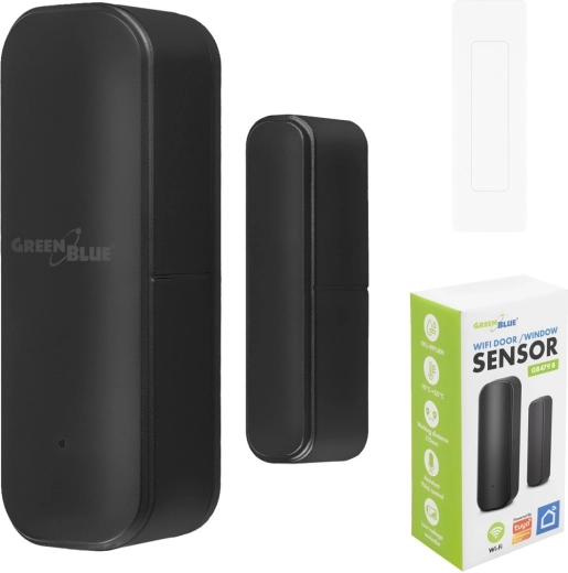 Sensor inalámbrico Wi‑Fi GreenBlue de apertura de puertas y ventanas - 1 unidad