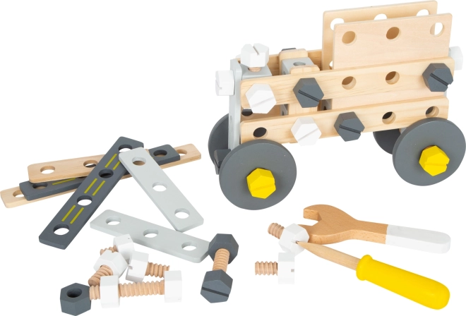 Kit de construcción de madera small foot miniwob, 67 piezas