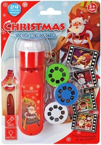 Proyector navideño con diapositivas – linterna mágica