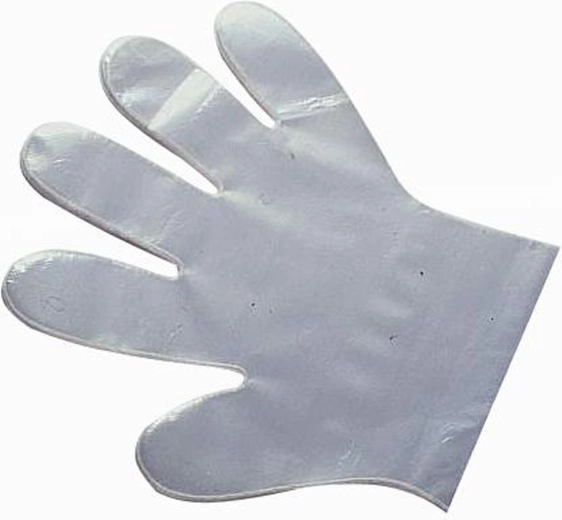 Guantes de plástico desechables transparentes TORO, 50 uds