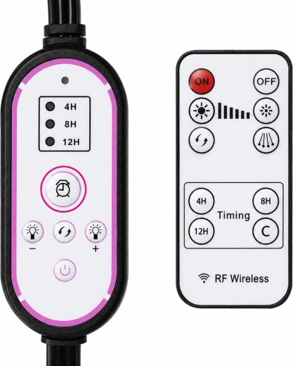 Control cómodo: mando a distancia, control con cable y temporizador