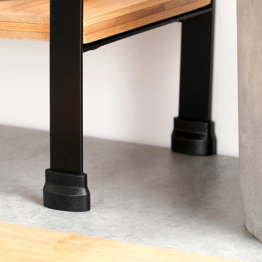 Estructura metálica estable con protección de superficie