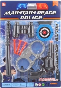 Set de policía para niños con accesorios