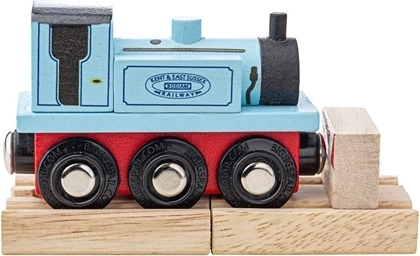 Bigjigs Rail tren de madera terrier – azul