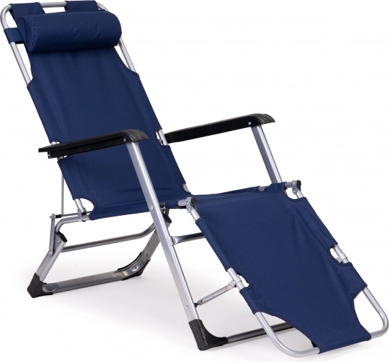 Máxima comodidad gracias al reposacabezas y al reposapiés