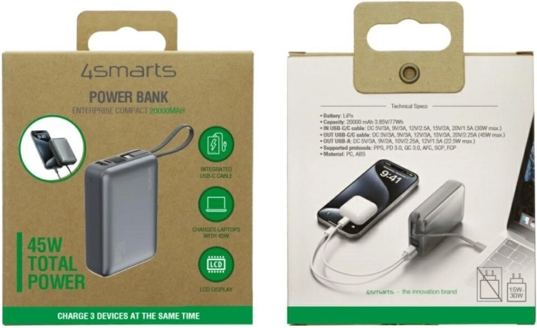 Cable USB‑C integrado: carga sin cables adicionales