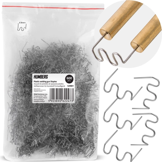 Grapas para soldadora de plásticos tipo A 8 mm – 600 uds Humberg