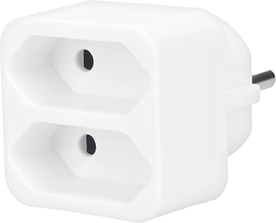 Adaptador múltiple Solight 2× 2,5 A blanco