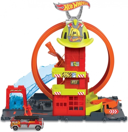 Hot Wheels City super estación de bomberos con loop