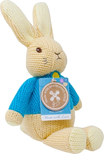 Conejito de peluche Peter de punto suave Made with Love 18 cm