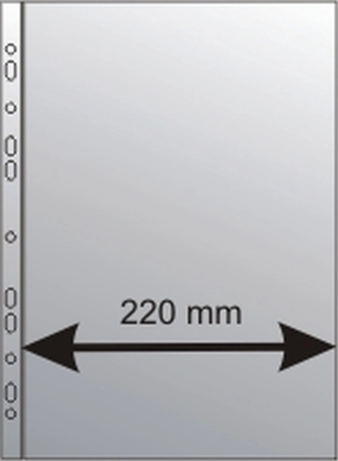 Funda portadocumentos A4 MAXI de polipropileno, superficie granulada, 150 micras