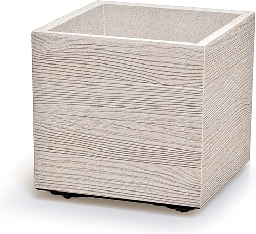 Maceta Madera Square Eco Wood 38,5 cm – blanca