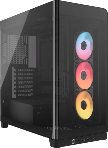 Caja de ordenador mid-tower con cristal panorámico 4500X RS-R ARGB, negra