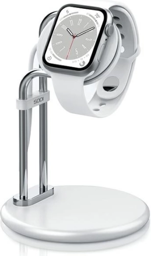 Soporte de aluminio para cargar Apple Watch – plateado