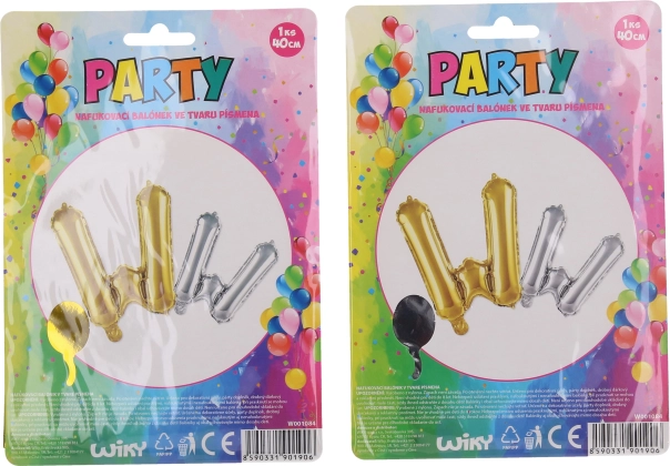 Globo inflable con forma de letra W