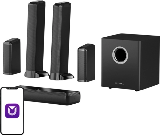 Ultimea Apollo S90 soundbar 9.1 con Dolby Atmos e iluminación RGB