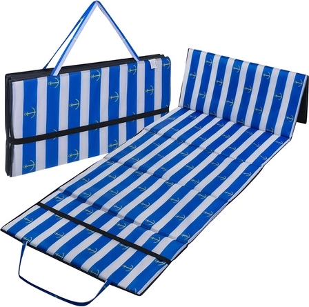 Esterilla de playa plegable e impermeable TRIZAND 1 cm XXL
