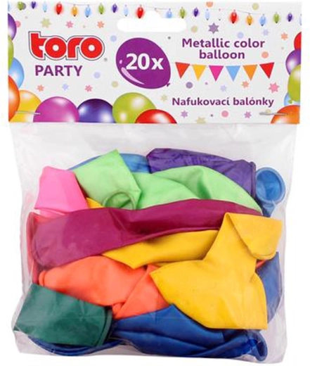Globos metalizados 23 cm TORO – set de 20 uds