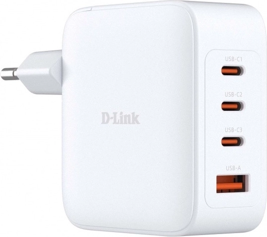 Cargador GaN de 100 W con 3× USB-C y 1× USB-A