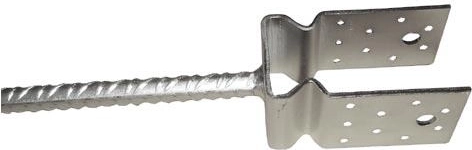 Base de anclaje al suelo 100 × 100 mm PROFI
