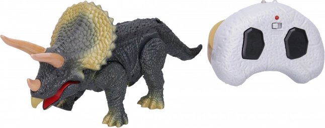 Dinosaurio Triceratops con control remoto 24 cm