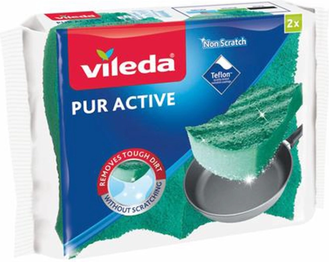 Esponja mediana Vileda Pur Active 2 uds