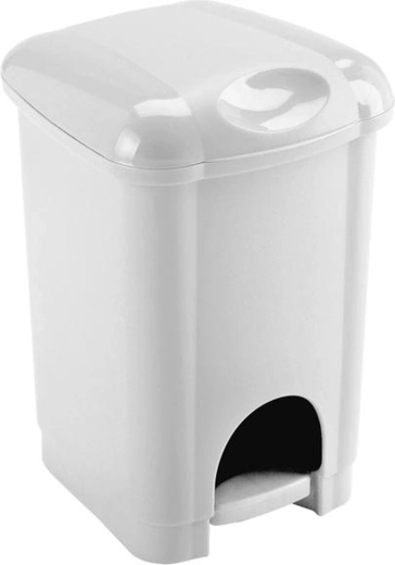 Cubo de basura de plástico con pedal HEIDRUN 6 l
