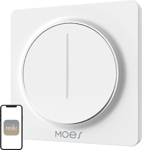 Regulador de intensidad táctil Moes ZigBee blanco - 1 pieza