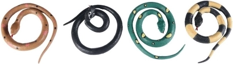 Serpiente de goma realista 57 cm