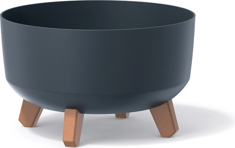 Maceta con patas Gracia Low 28,5 cm – antracita