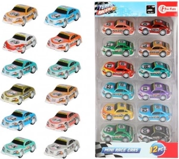 Set de mini cochecitos de carreras - 12 unidades