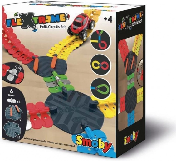 Flextreme cruce y cambio de vía para pista de carreras Smoby