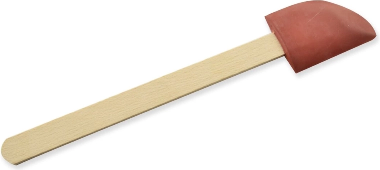 Espátula de cocina goma/madera 26 cm pequeña