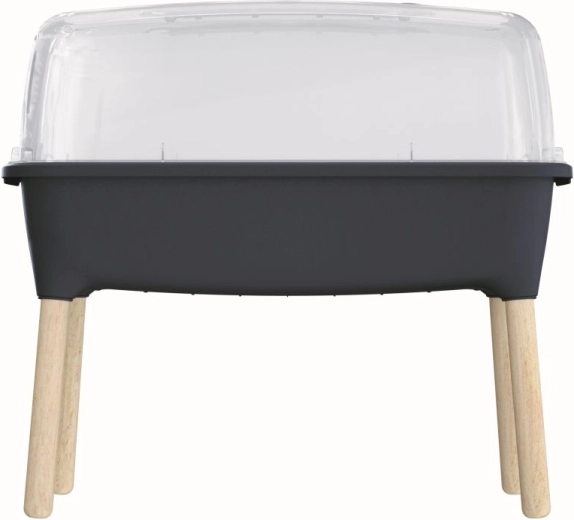 Jardinera alta Respana Planter Wood High 78 cm – antracita