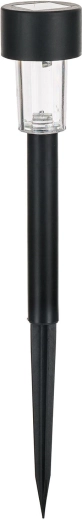 Lámpara solar de jardín negra 31 cm, 1 LED