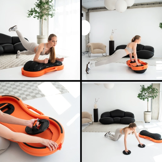 Soportes para flexiones integrados y bomba incluida