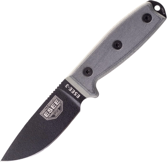 ESEE model 3 cuchillo versátil con funda coyote