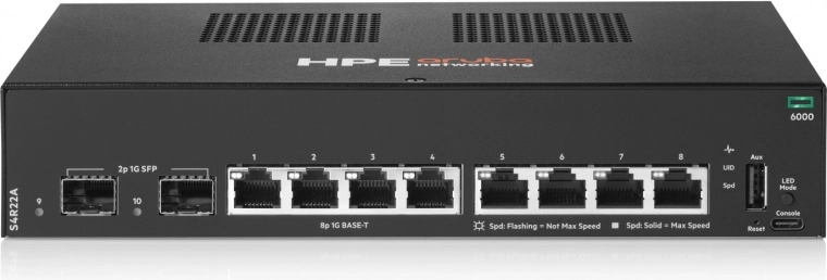 Conmutador Aruba Networking 6000 8G 2SFP