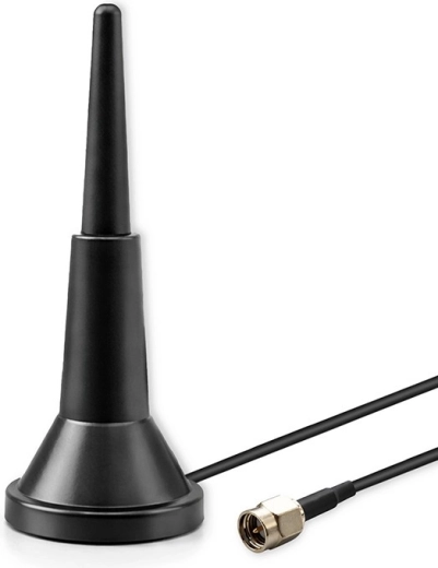 Antena 4G LTE con base magnética, 5 dBi, omnidireccional, 600–2700 MHz, SMA, 3 m