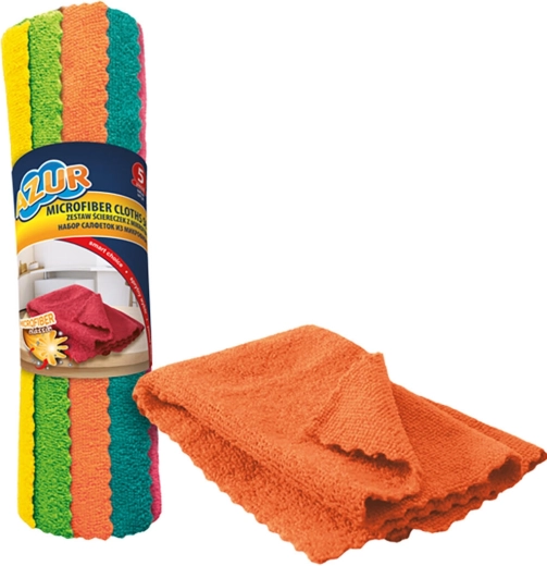 Paño sueco de microfibra AZUR 30 × 30 cm, 5 uds.