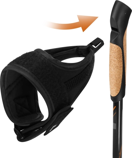 Empuñadura ergonómica de corcho con correas ajustables